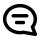 chat icon, black