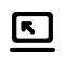 computer icon, black