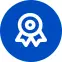 award icon, white on blue
