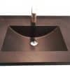 copper tinted concrete barrel large basin sink PNG