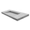 concrete double ramp sink basin