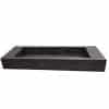 black concrete large trough sink PNG