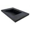 black concrete ramp sink slot drain