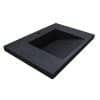 black concrete ramp sink slot drain