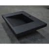 black concrete ramp sink slot drain sink on shop floor