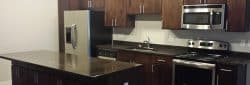 concrete countertops in large home