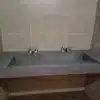 Double Concrete Vanity - Ramp sink