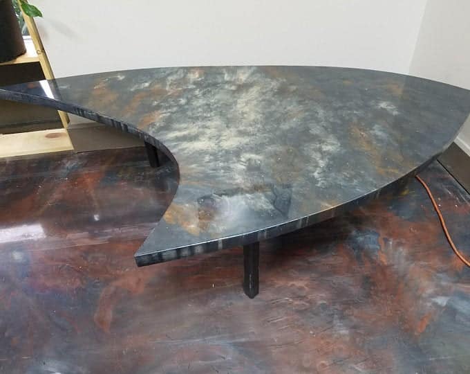 Concrete Coffee Table Fiber Optic