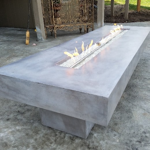 concrete modern firepit