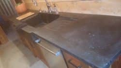 New granite kitchen countertop