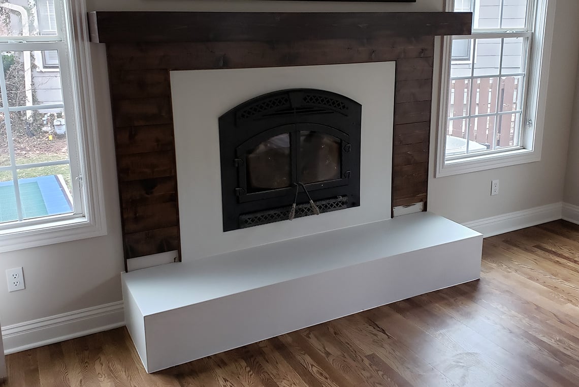 White Fireplace surround