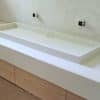 Shallow Trough Vessel Sink with Countertop