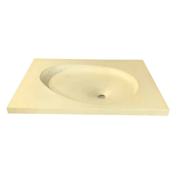 Concrete Sink with Egg-Shape, Single Basin