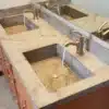 Double Basin Concrete Rectangle Sink