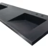 Double Basin Ramp Sink, Double Vanity, Bathroom Vanity, Vanity Sink, Floating Vanity