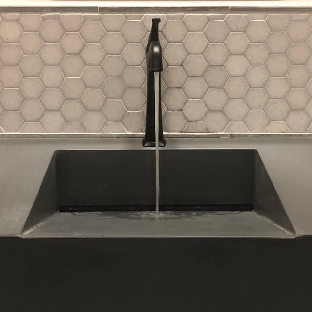 concrete ramp sink