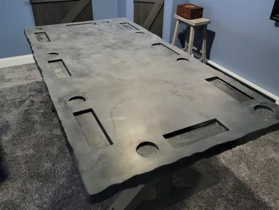 custom concrete table