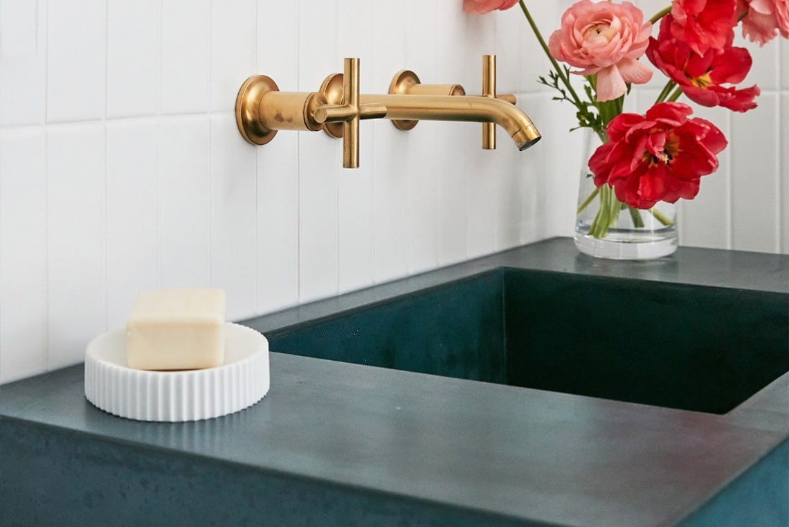 custom made concrete sink