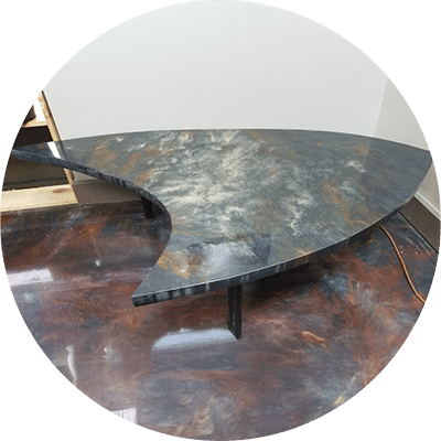 concrete table